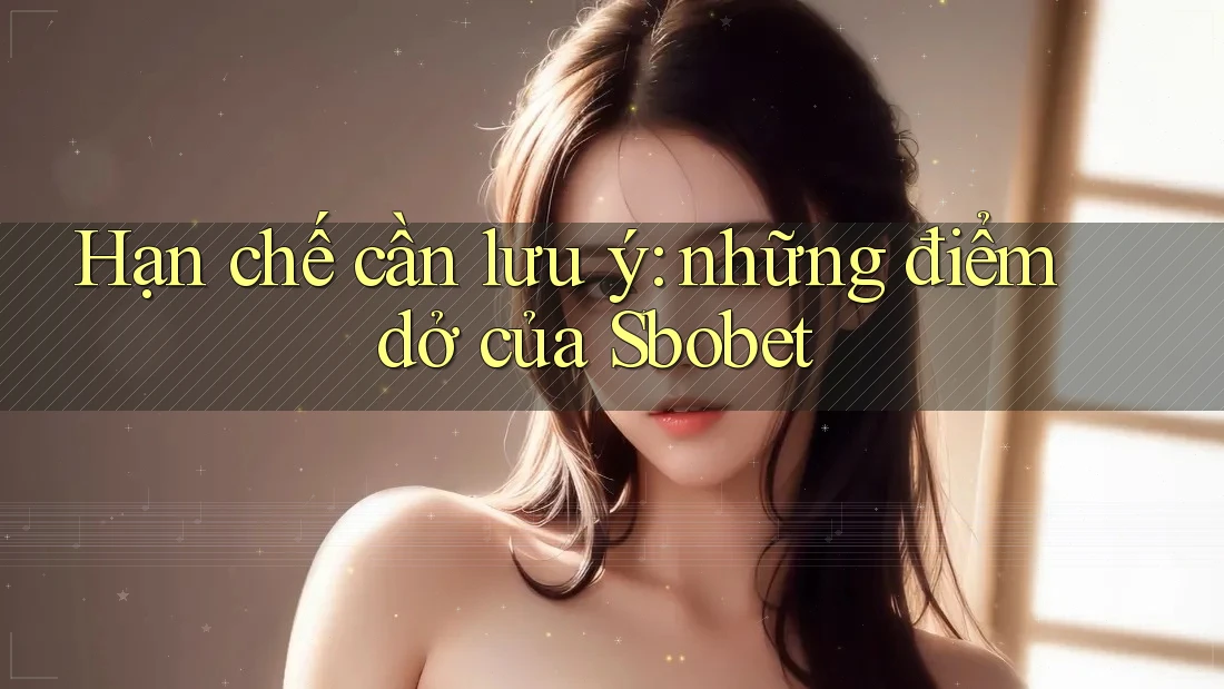Hạn chế cần lưu ý: những điểm dở của Sbobet