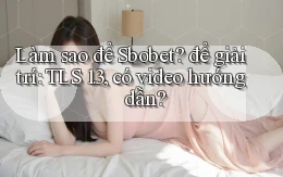 Làm sao để Sbobet để giải trí TLS 1.3, có video hướng dẫn