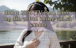 sbobet 2026 (TV Box) hướng dẫn cơ bản không cần xác minh