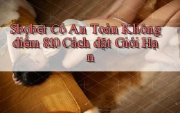 sbobet có an toàn không điểm 810 cách đặt giới hạn